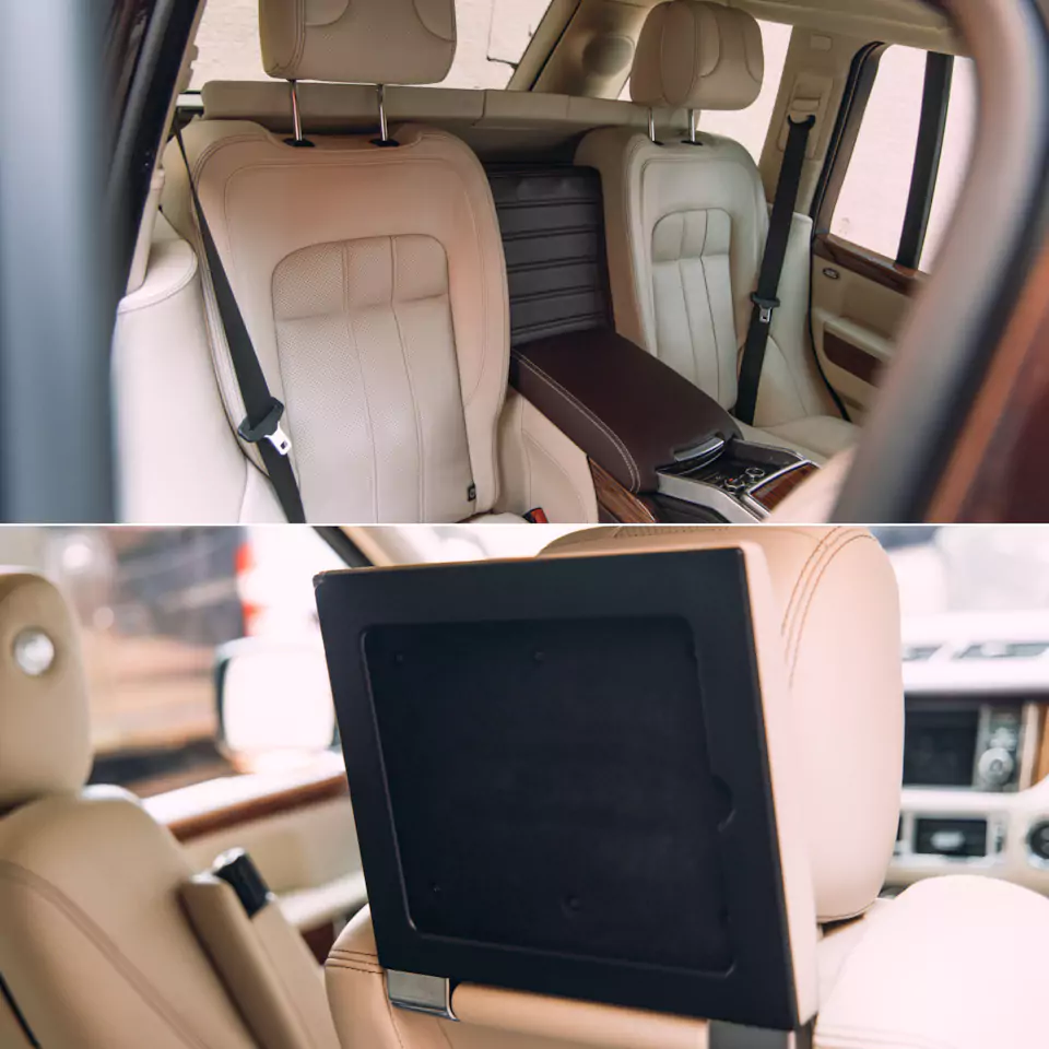Комплексное восстановление Range Rover Autobiography Ultimate Edition! Кузовной ремонт и покраска, оклейка полиуретаном, шумоизоляция и акустика, выхлоп, детейлинг, пошив руля, крепления для планшетов